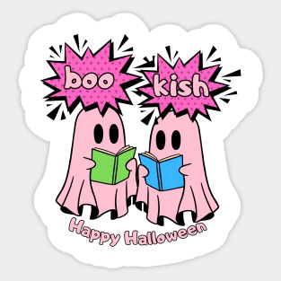 Pink Ghost bookish Sticker